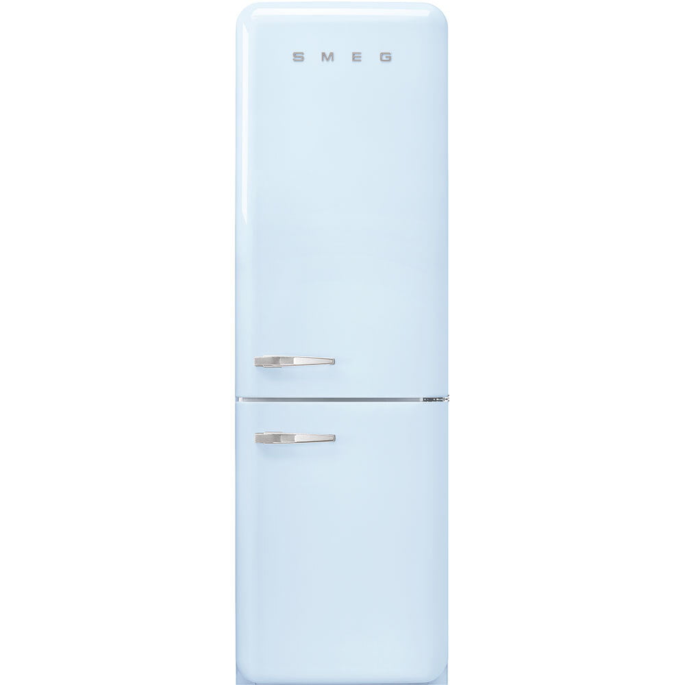 Smeg FAB32URPB3 '50S Style No Frost' Fridge-Freezer, Pastel Blue, Right Hand Hinge, 60 Cm (Approx 24")