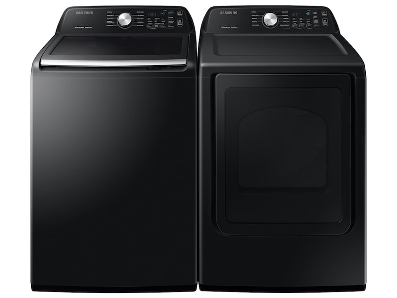 Samsung WA45T3400AV 4.5 Cu. Ft. Capacity Top Load Washer With Active Waterjet In Black Stainless Steel