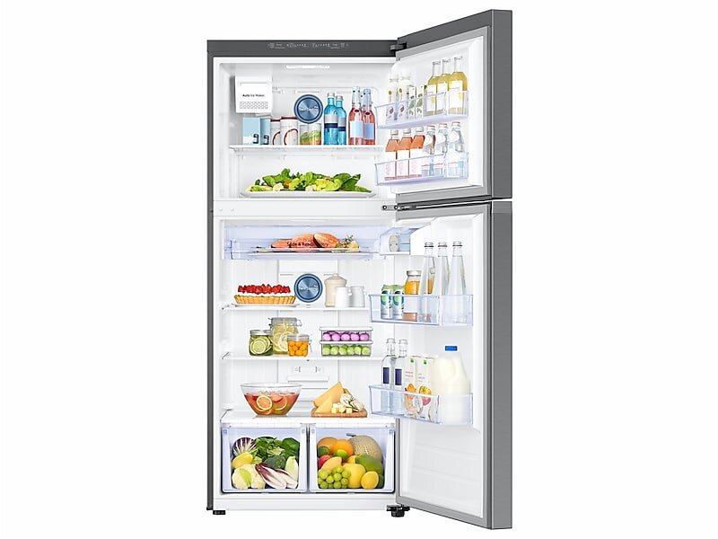 Samsung RT18M6215SR 18 Cu. Ft. Top Freezer Refrigerator With Flexzone&#8482; And Ice Maker In Stainless Steel