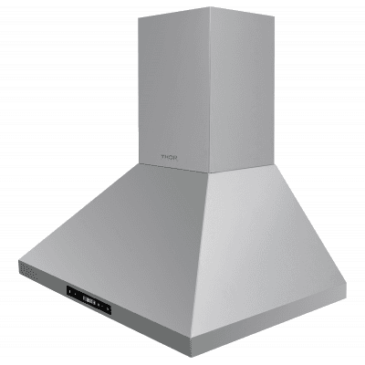 Thor Kitchen HRH3007 30In Wall Mount Chimney Range Hood In Stainless Steel With Led Lights, Touch Control With Display And Remote Control