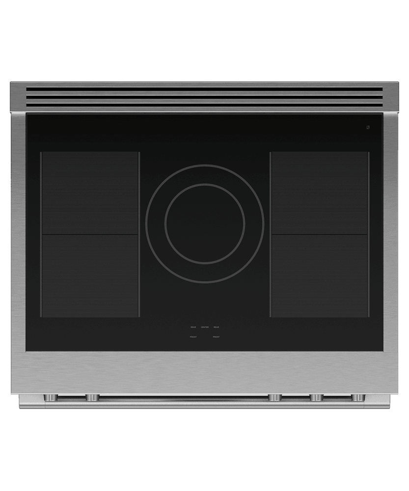 Fisher & Paykel RIV3365 Induction Range, 36", 5 Zones With Smartzone, Self-Cleaning