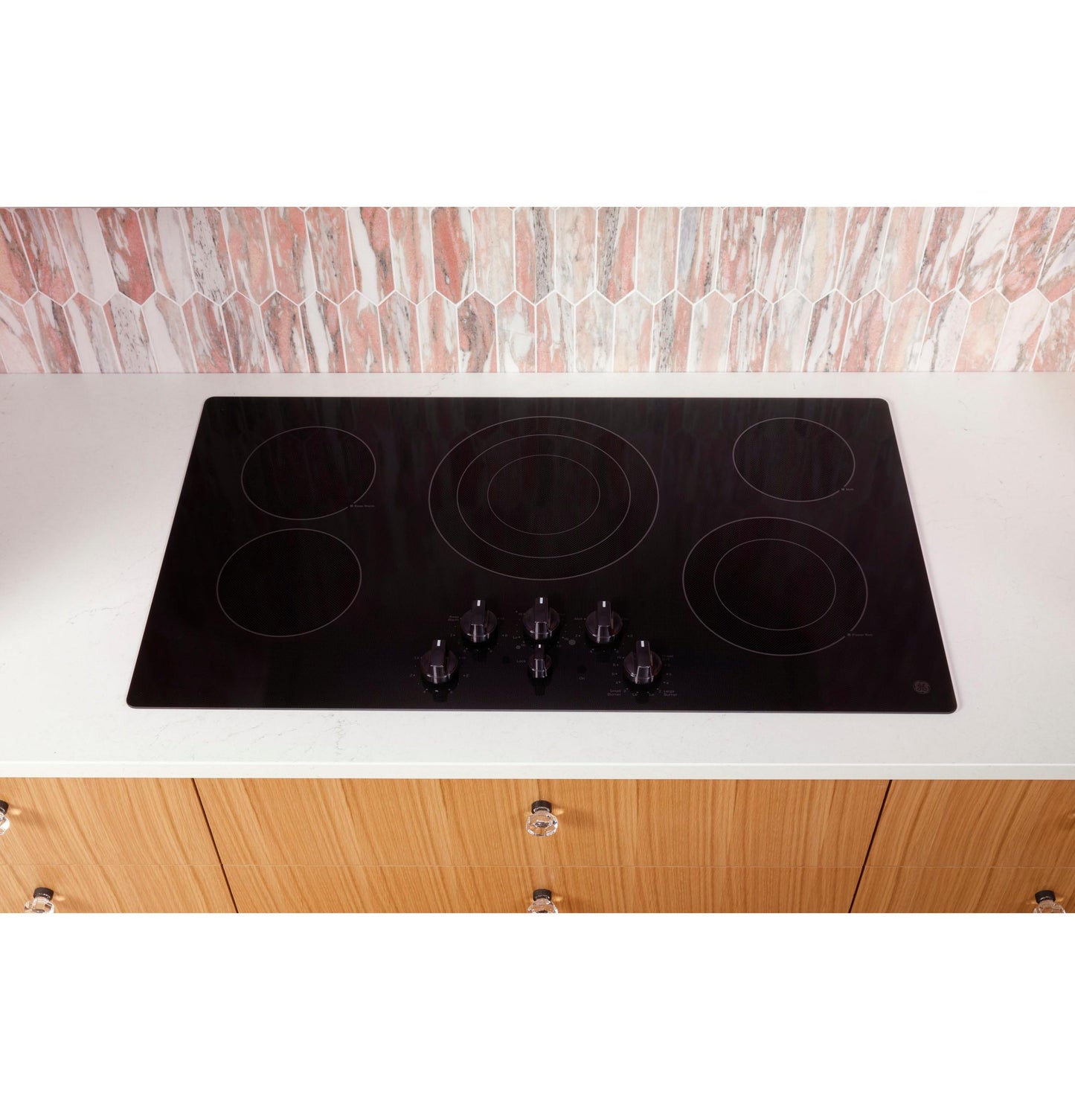 Ge Appliances JEP5030DTBB Ge® 30" Built-In Knob Control Electric Cooktop