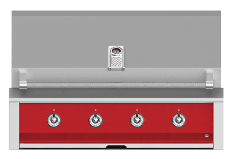 Hestan EAB42NGRD Aspire Series - 42" Natural Gas Built In Grill W/ U-Burners - Matador / Red