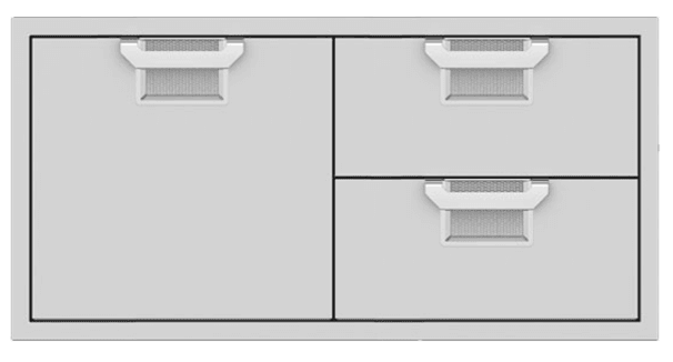 Hestan AESDR42BK Aspire Series - 42" Combo Door/Drawer - Stealth / Black