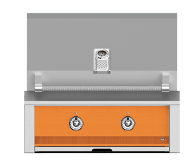 Hestan EMB30LPOR Aspire Series - 30" Liquid Propane Built In Grill W/ U-Burner And Sear Burner - Citra / Orange