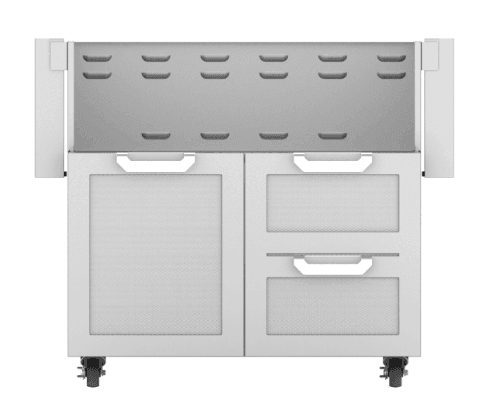 Hestan GCR36GR Hestan 36" Tower Cart With Double Drawer And Door Gcr36 - Green (Custom Color: Grove)