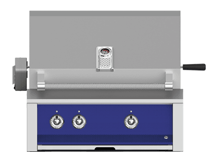 Hestan EABR30LPBU Aspire Series - 30" Liquid Propane Built In Grill W/ U-Burners And Rotisserie - Prince / Blue