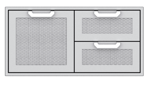 Hestan AGSDR42BG Hestan 42" Double Drawer / Storage Door Combination Agsdr - Burgundy (Custom Color: Tin Roof)