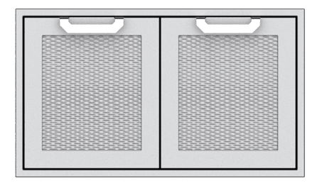 Hestan AGSD36WH Hestan 36" Double Storage Doors Agsd - White (Custom Color: Froth)