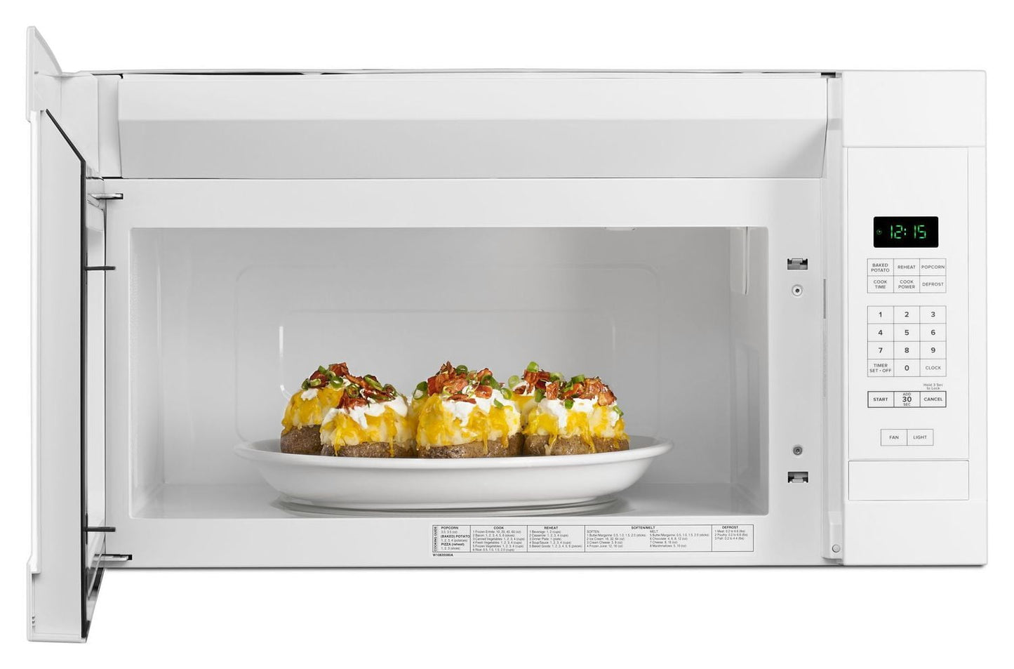 Amana AMV2307PFW 1.6 Cu. Ft. Over-The-Range Microwave With Add 0:30 Seconds White