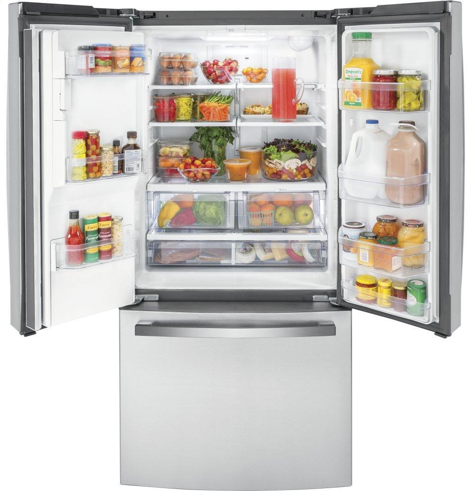 Ge Appliances GYE18JYLFS Ge® Energy Star® 17.5 Cu. Ft. Counter-Depth French-Door Refrigerator