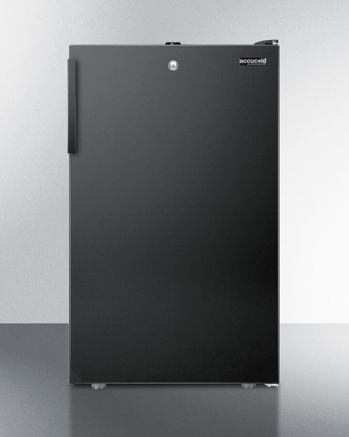 Summit FS408BLBIADA Ada Compliant 20" Wide Built-In Undercounter All-Freezer For General Purpose Use, -20 C Capable With A Lock And Black Finish