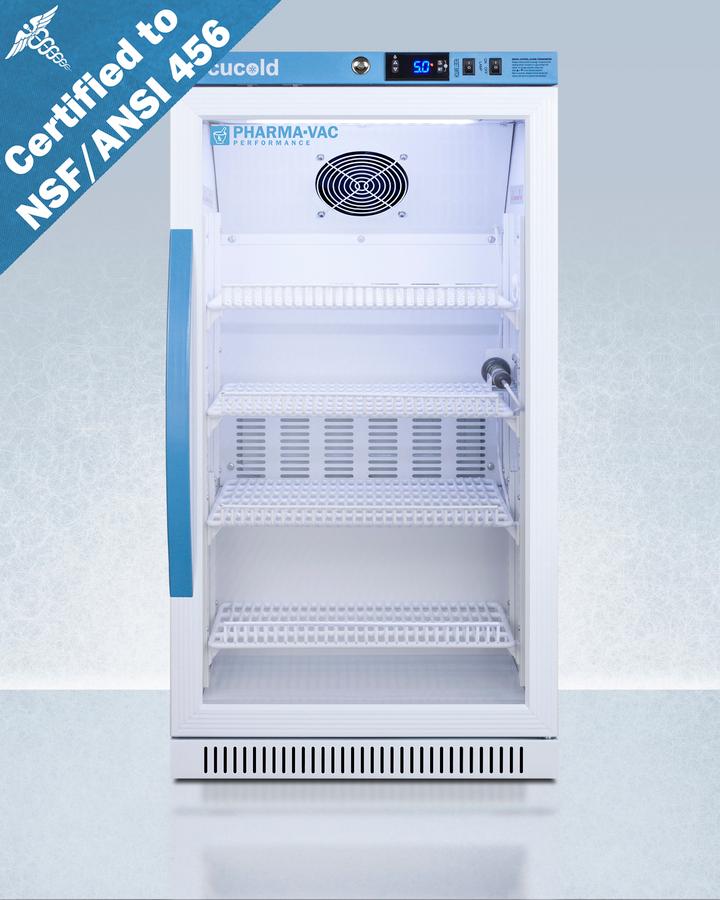 Summit ARG31PVBIADA456 2.83 Cu.Ft. Ada Height Vaccine Refrigerator, Certified To Nsf/Ansi 456 Vaccine Storage Standard