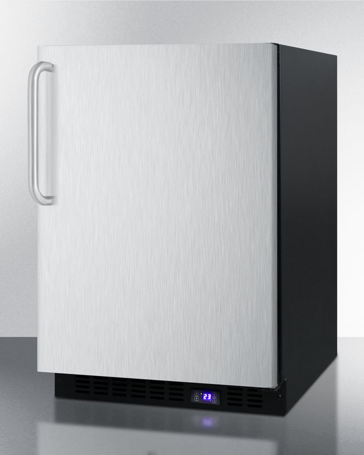 Summit SCFF53BXSSTBIM 24" Wide Built-In All-Freezer With Icemaker