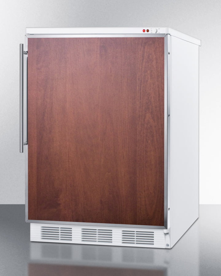 Summit VT65MBIFR Built-In Undercounter Mecial All-Freezer Capable Of -25 C Operation; White Exterior With Stainless Steel Door Frame To Accept Custom Panels