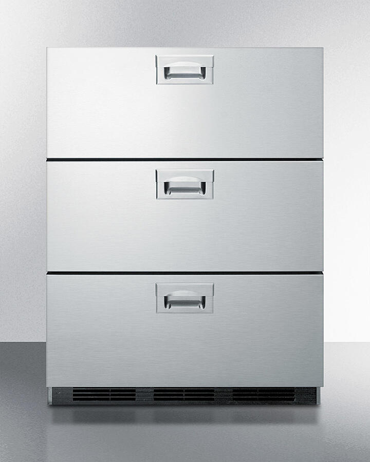 Summit SP6DBS7ADA 24" Wide 3-Drawer All-Refrigerator, Ada Compliant