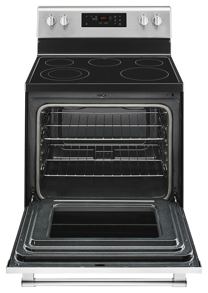 Maytag MER6600FZ 30-Inch Wide Electric Range With Shatter-Resistant Cooktop - 5.3 Cu. Ft.