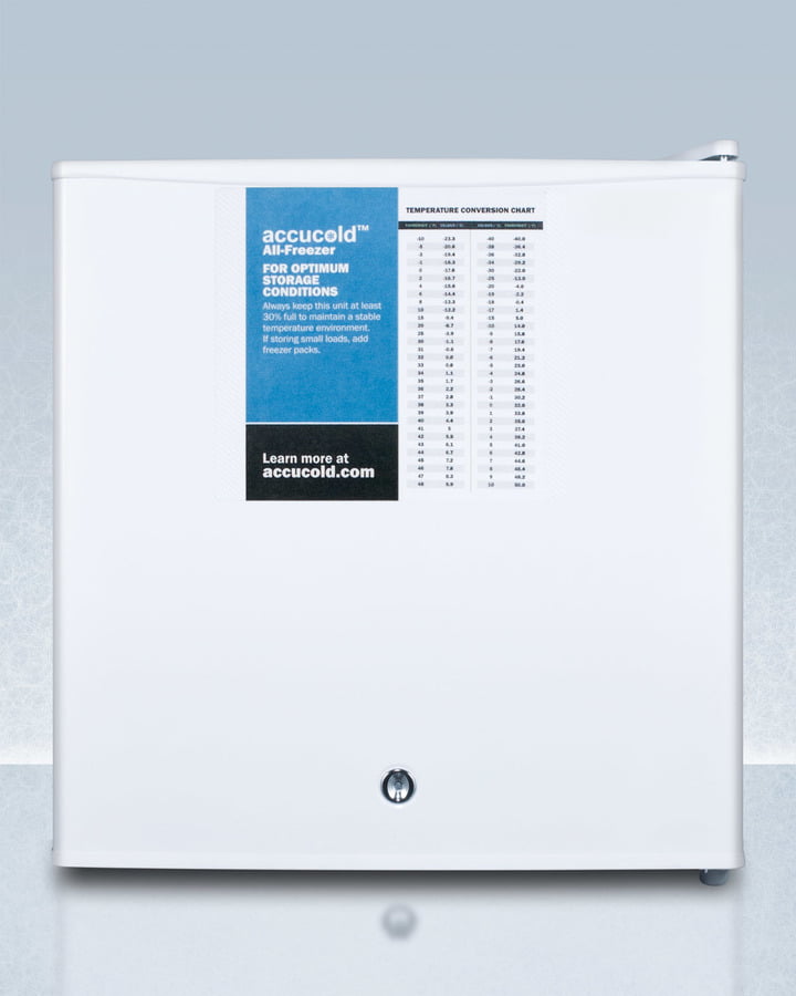 Summit FS24LPRO Compact Manual Defrost All-Freezer With Lock And Probe Hole