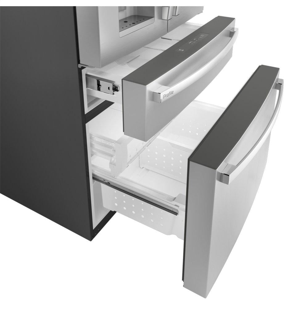Ge Appliances PVD28BYNFS Ge Profile&#8482; 27.9 Cu. Ft. Smart Fingerprint Resistant 4-Door French-Door Refrigerator With Door In Door