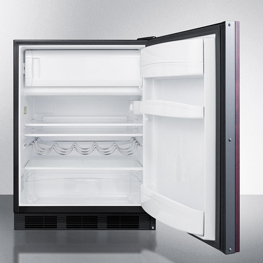 Summit CT663BKBIIF 24" Wide Built-In Refrigerator-Freezer