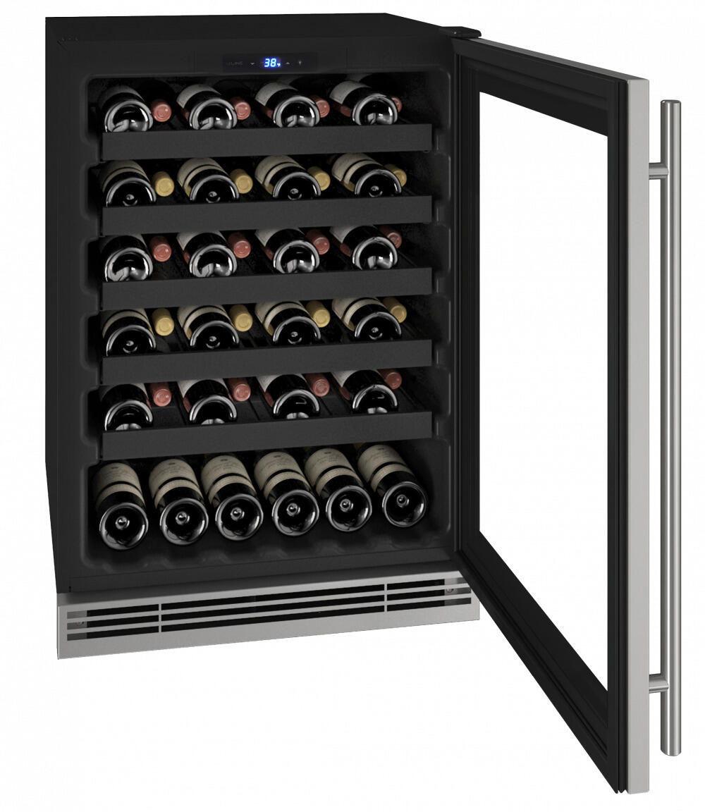 U-Line UHWC124SG01A Hwc124 24" Wine Refrigerator With Stainless Frame Finish (115V/60 Hz Volts /60 Hz Hz)