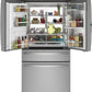 Ge Appliances PVD28BYNFS Ge Profile™ 27.9 Cu. Ft. Smart Fingerprint Resistant 4-Door French-Door Refrigerator With Door In Door