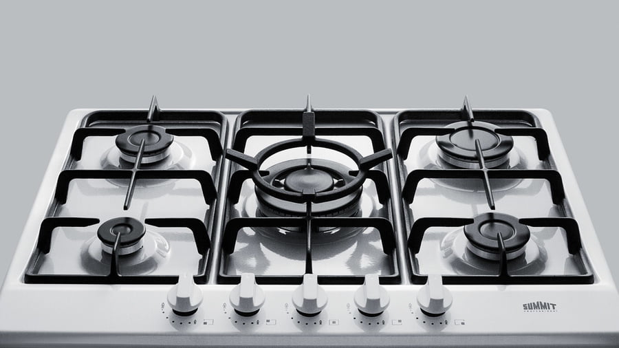 Summit GC5271W 27" Wide 5-Burner Gas Cooktop