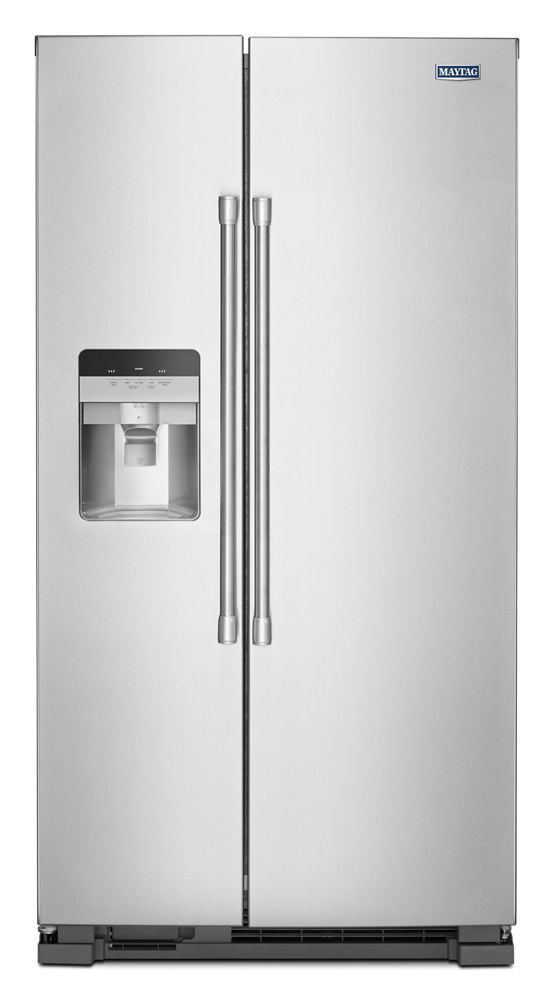 Maytag MSS25C4MGZ 36-Inch Wide Side-By-Side Refrigerator With Exterior Ice And Water Dispenser - 25 Cu. Ft.