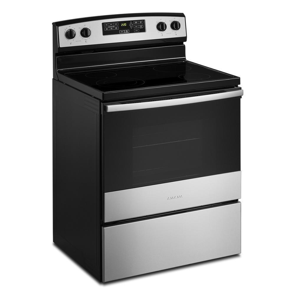 Amana White 4.8 Cu. Ft. Coil Top Electric Range