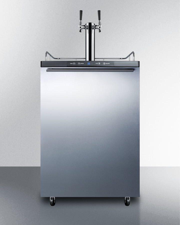 Summit SBC635MBI7SSHHTWIN 24" Wide Built-In Kegerator