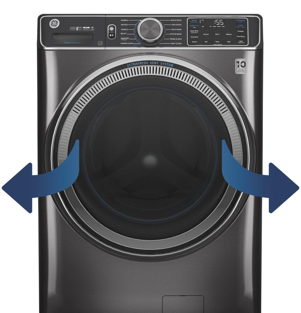 Ge Appliances GFD55GSSNWW Ge® 7.8 Cu. Ft. Capacity Smart Front Load Gas Dryer With Sanitize Cycle