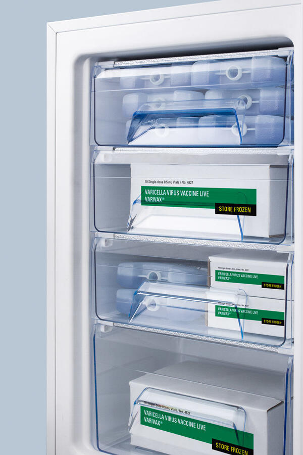 Summit FS407LBIMED2ADA Built-In Undercounter Medical/Scientific All-Freezer In Ada Height, With Front Control Panel Equipped With A Digital Thermostat And Nist Calibrated Thermometer/Alarm