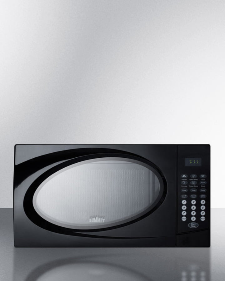 Summit SM902BL Mid-Sized Microwave Oven With Black Finish