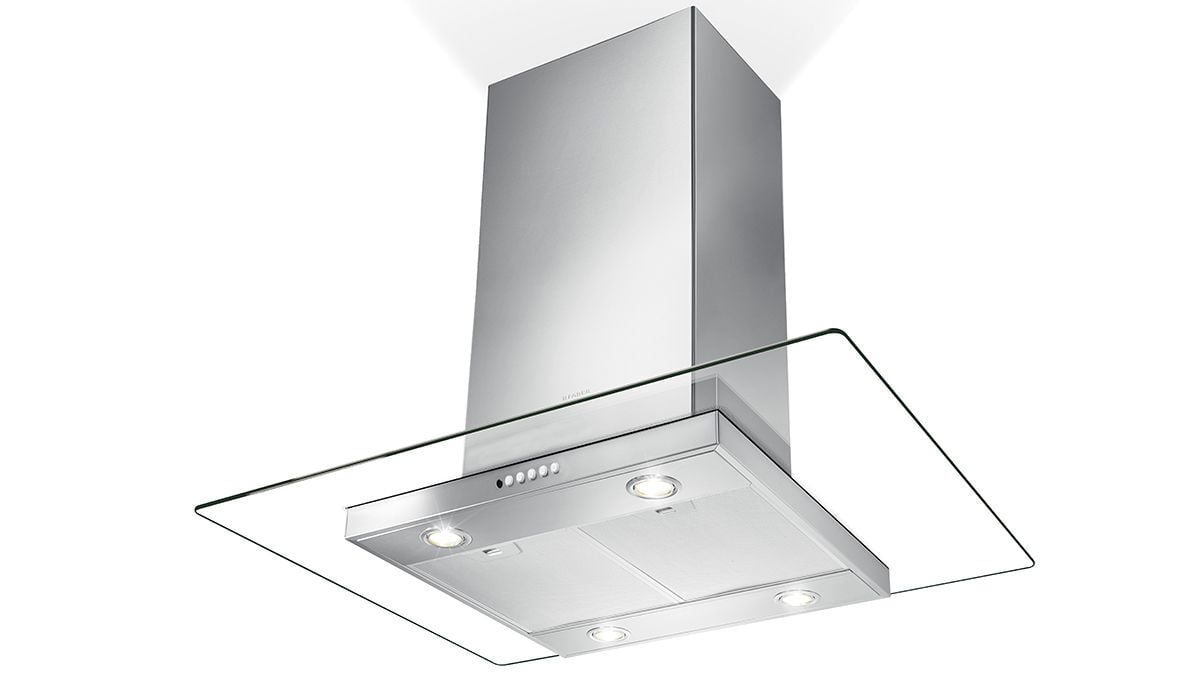 Faber GLASIS36SSV 36" Glass Island Hood With Variable Air Management