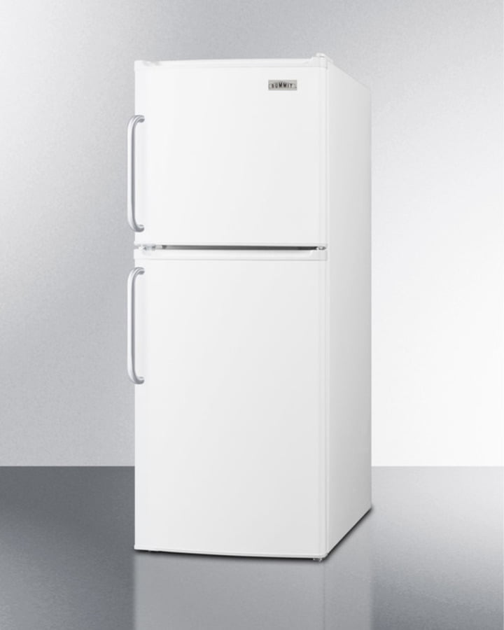 Summit FF71ESTB Energy Star Qualified Two-Door Refrigerator-Freezer In Ada Compliant 46" Height With Towel Bar Handles