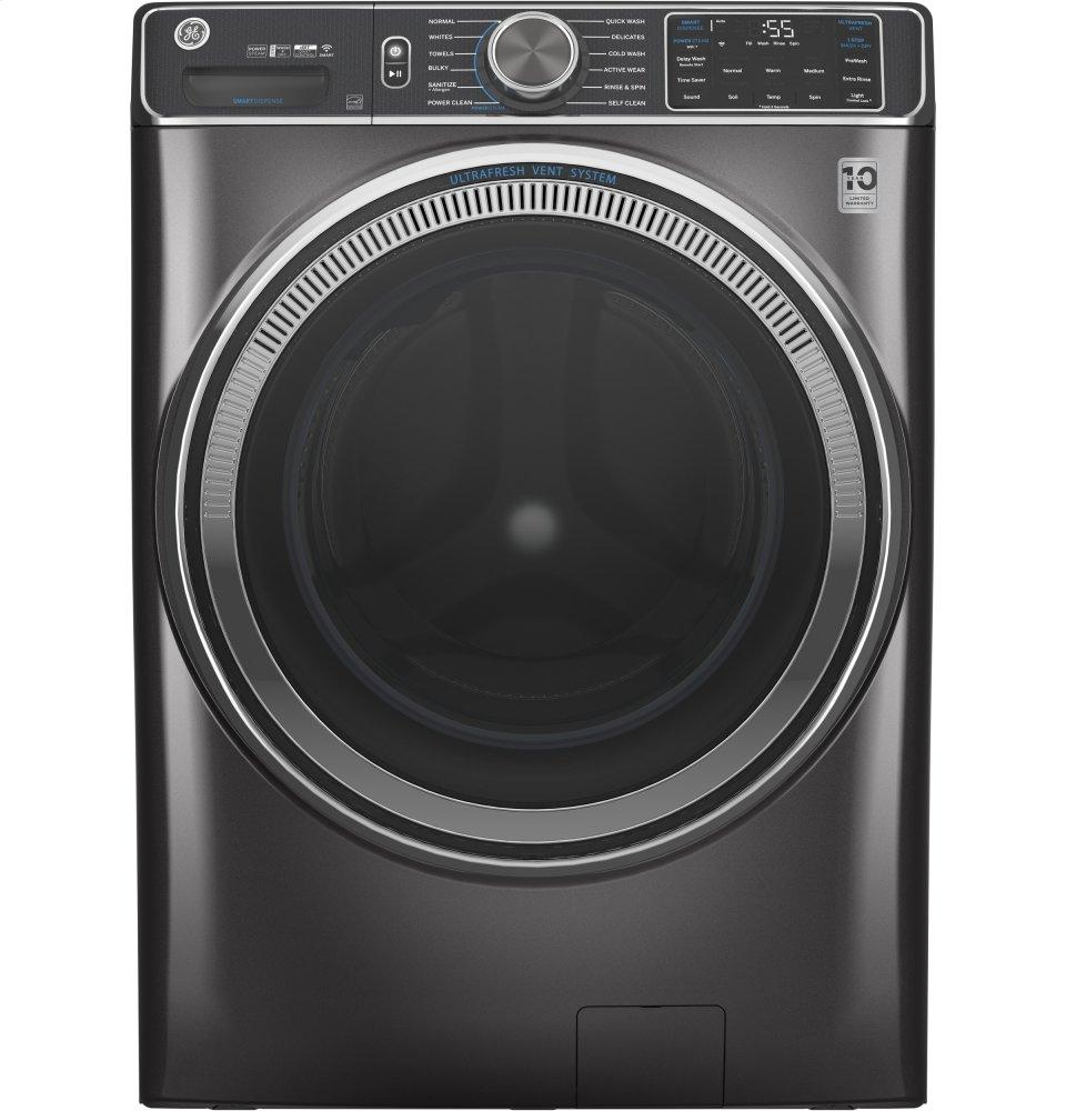 Ge Appliances GFW850SPNDG Ge® 5.0 Cu. Ft. Capacity Smart Front Load Energy Star® Steam Washer With Smartdispense&#8482; Ultrafresh Vent System With Odorblock&#8482; And Sanitize + Allergen