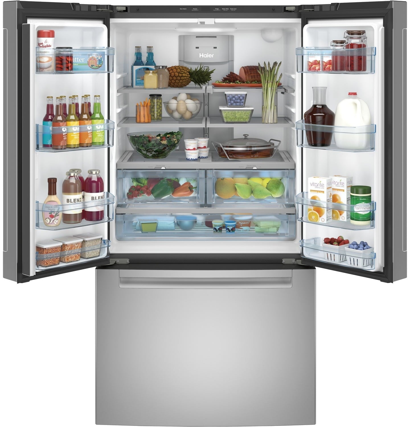 Haier QNE27JSMSS Energy Star® 27.0 Cu. Ft. French-Door Refrigerator