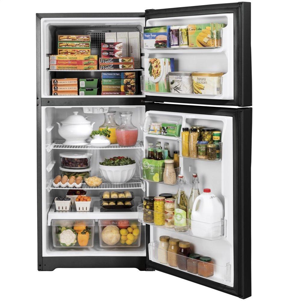 Ge Appliances GTE19DTNRBB Ge® Energy Star® 19.2 Cu. Ft. Top-Freezer Refrigerator