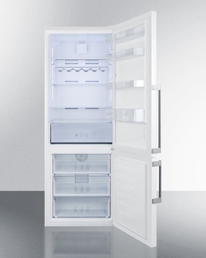 Summit FFBF281W 28" Wide Bottom Freezer Refrigerator