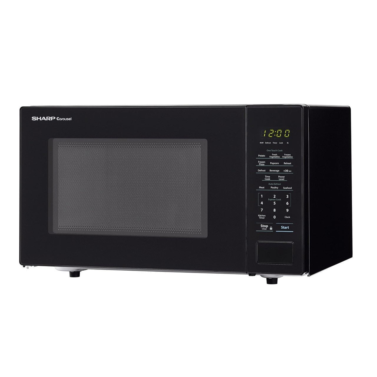 Sharp SMC1131CB 1.1 Cu. Ft. 1000W Sharp Countertop Black Microwave