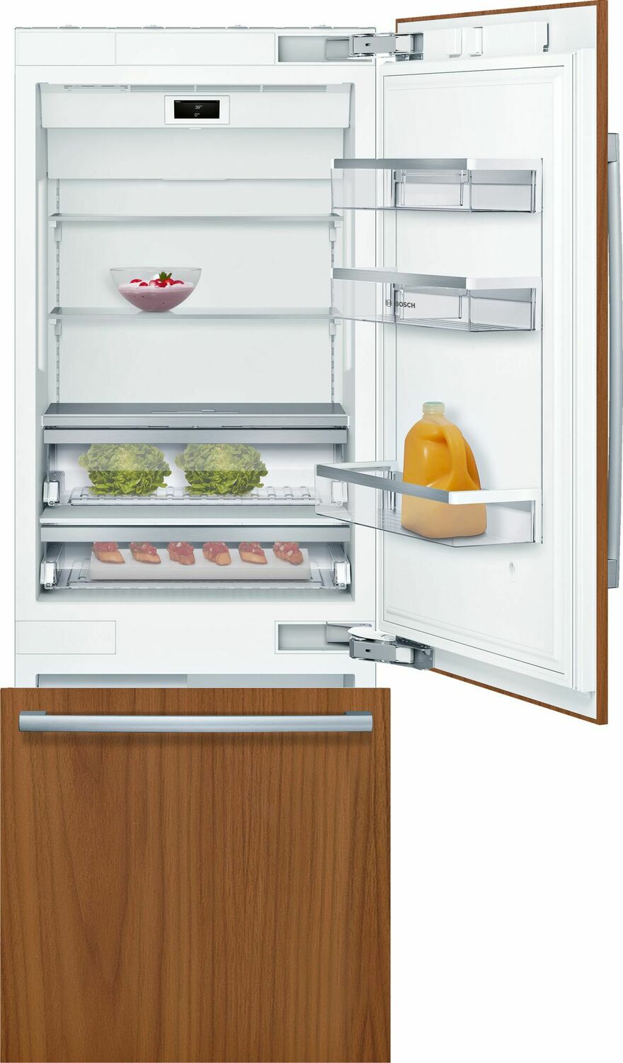 Bosch B30IB905SP Benchmark® Built-In Bottom Freezer Refrigerator 30'' B30Ib905Sp