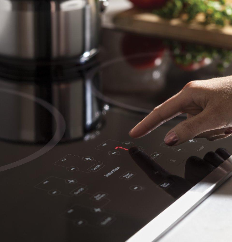 GE Profile 36 Built-In Electric Induction Cooktop Black on Black