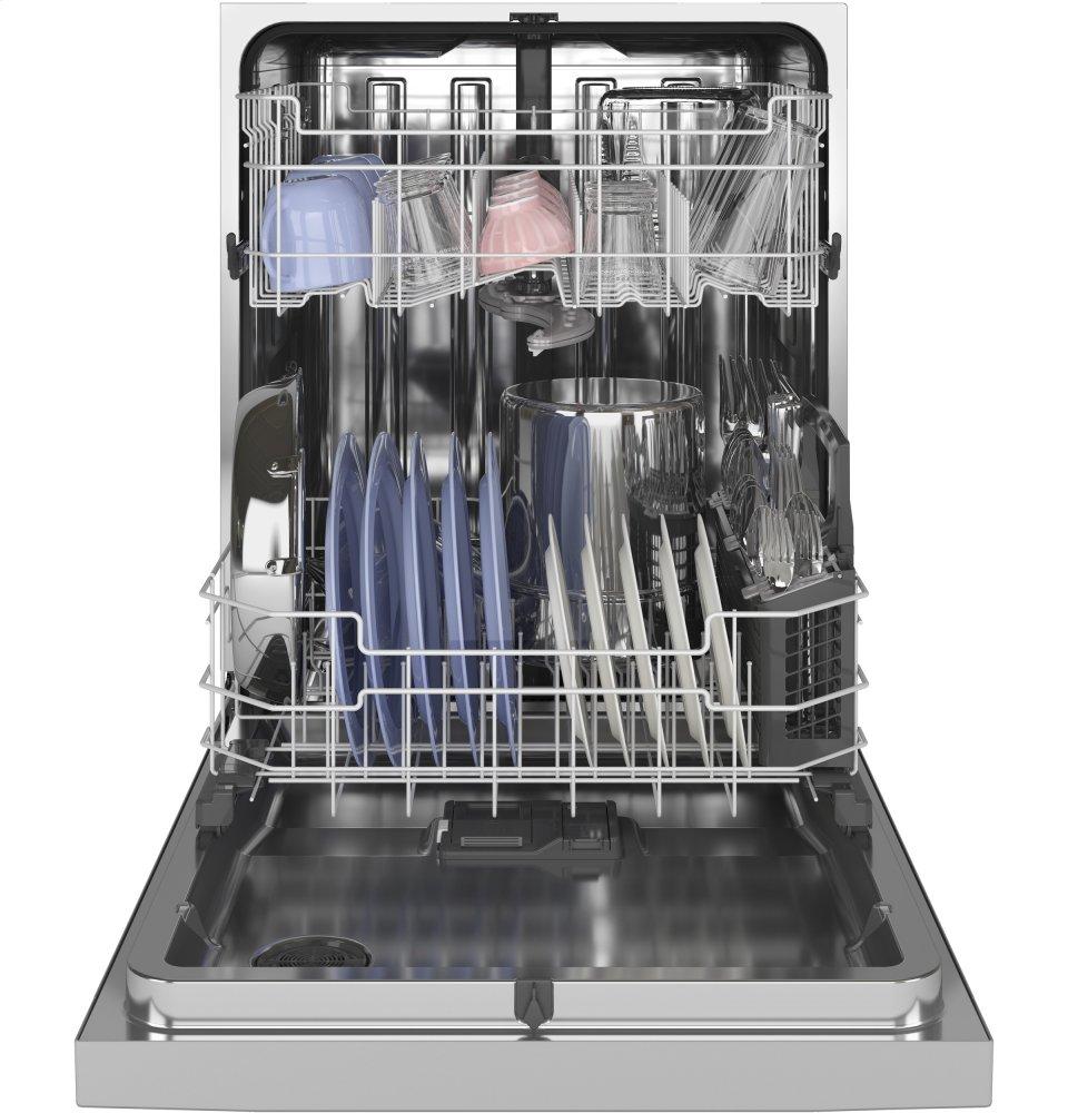 Ge Appliances GDF565SSNSS Ge® Front Control With Stainless Steel Interior Dishwasher With Sanitize Cycle & Dry Boost