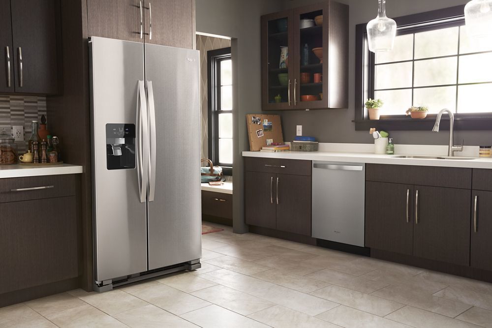 Whirlpool WRS335SDHM 36-Inch Wide Side-By-Side Refrigerator - 25 Cu. Ft.