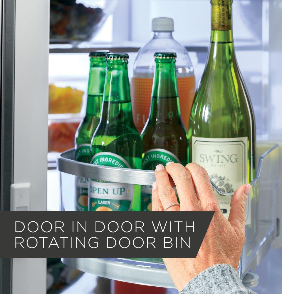 Ge Appliances PVD28BYNFS Ge Profile&#8482; 27.9 Cu. Ft. Smart Fingerprint Resistant 4-Door French-Door Refrigerator With Door In Door