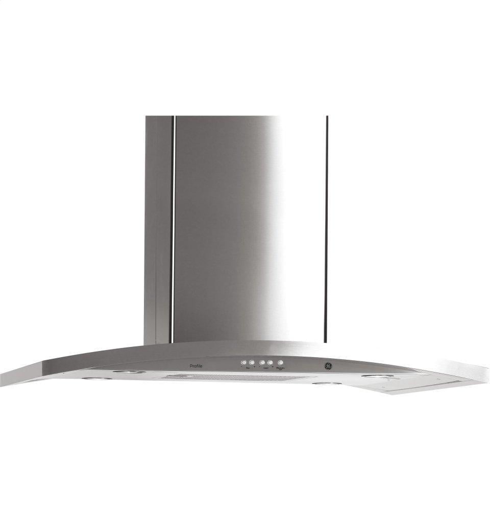 XO Low Profile Range Hood Island Mount Chimney