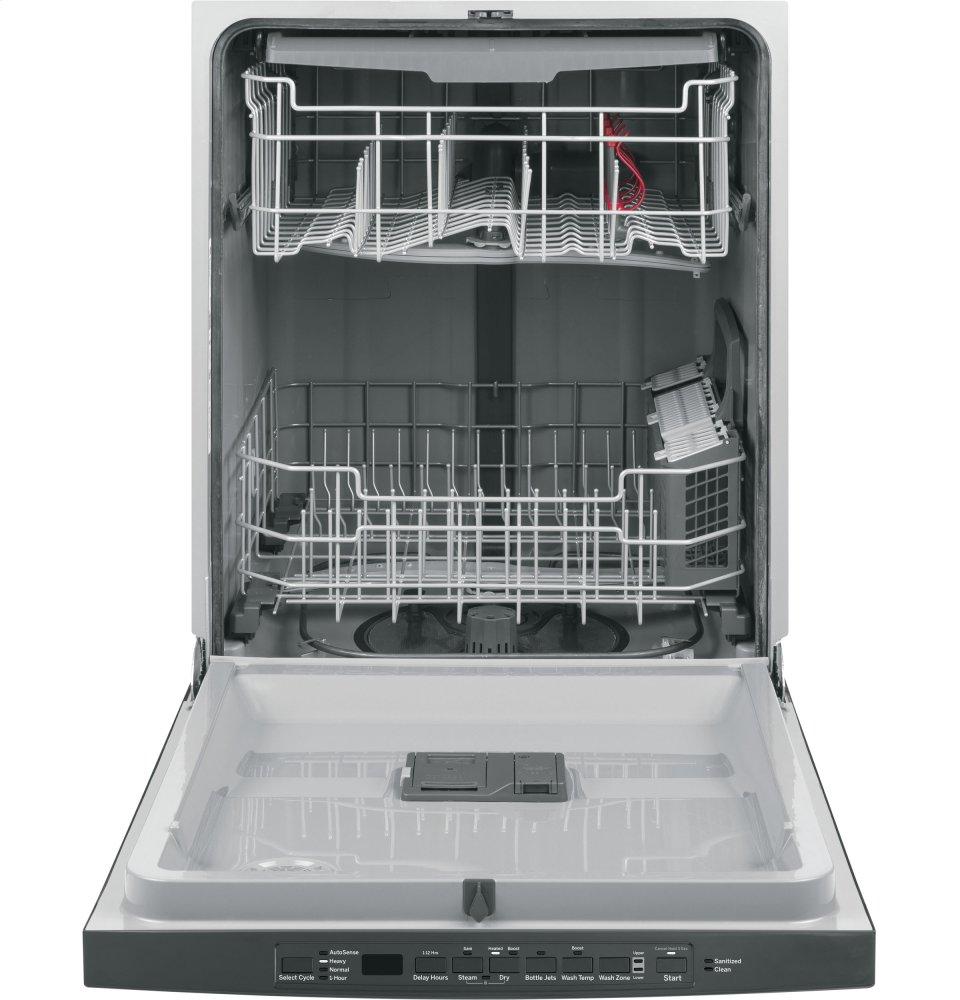 Ge Appliances GDT630PGMBB Ge® Top Control With Plastic Interior Dishwasher With Sanitize Cycle & Dry Boost