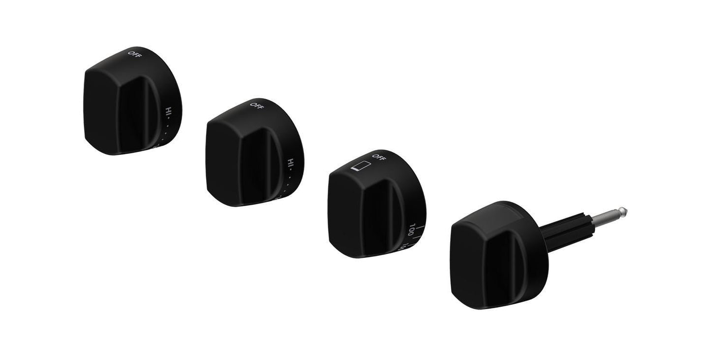 Wolf 9015758 30" Dual Fuel Black Knobs