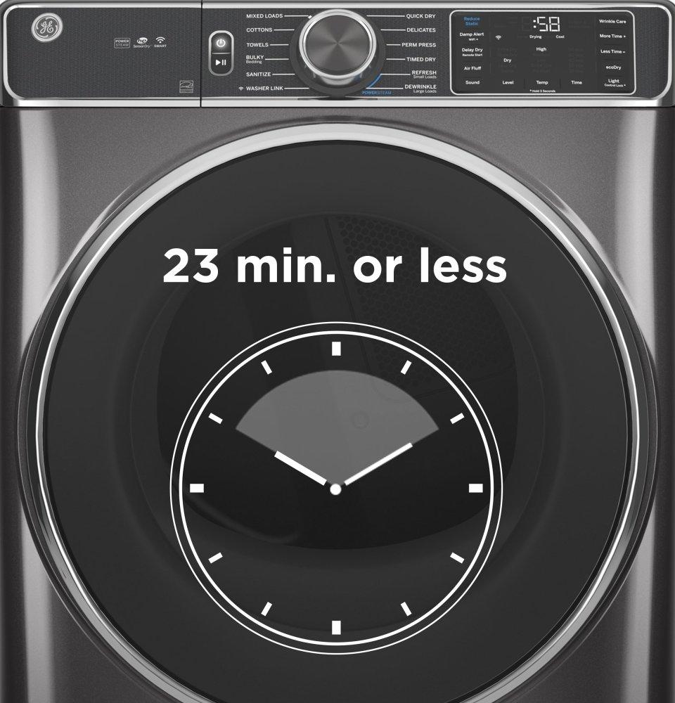 Ge Appliances GFD55GSSNWW Ge® 7.8 Cu. Ft. Capacity Smart Front Load Gas Dryer With Sanitize Cycle