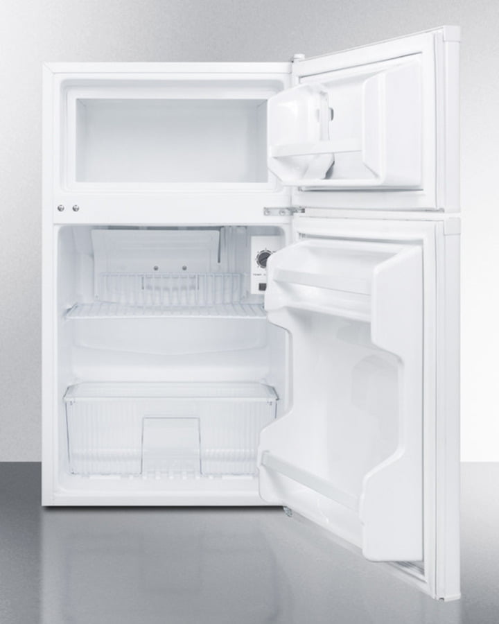 Summit CP351WLLF2 Compact Energy Star Listed Two-Door Refrigerator-Freezer With Combination Lock